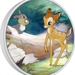 2022 - 1 OZ Silver Proof Coin- Disney Bambi 80th Anniversary - Bambi and Thumper