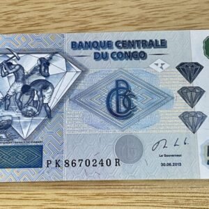 2013 - Banknote banknote - Central Bank of the CONGO, 500 FRANCS UNC, Pick-96B