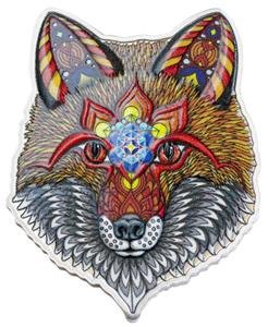 2021 - Solomon Islands - Spirit Animals - Phil Lewis FOX 1oz Colorized Silver Coin