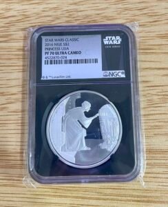 2016 Niue Star Wars PRINCESS LEIA R2D2 .999 Silver 1 oz coin NGC PF PR 70 Carrie