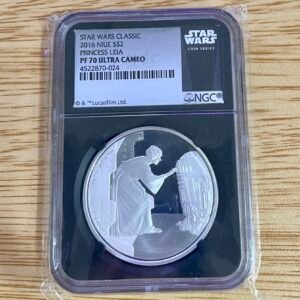 2016 Niue Star Wars PRINCESS LEIA R2D2 .999 Silver 1 oz coin NGC PF PR 70 Carrie