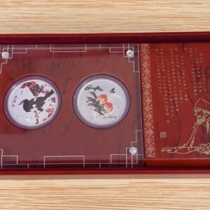 1 2005 Perth Mint Cook Island 1 Master Qi Bai Shi Art Work Colorized Silver Coin Sets 1oz scaled 1