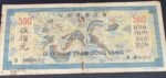 1945 - French IndoChina 500 Piastres