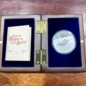 2015 Tuvalu $1 Famaous Shin That Never Sailed Silver Proof Coin - 1oz