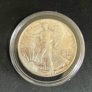 1987 - American Silver One Dollar Eagle 1 oz Fine Silber 999
