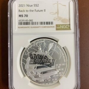 2021 NGC Niue Back to the Future II Delorean - 1 oz Silver Coin MS70
