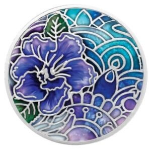 2020 - Pansy Language of Flowers Proof Silver Coin 500 Francs Cameroon