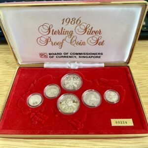 1986 Singapore proof coin set