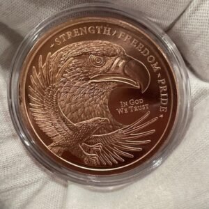 1 OZ DOUBLE EAGLE IN GOD WE TRUST ROUND 1 Oz .999 Pure Fine Copper BU
