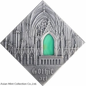 2014 - Gothic Art The Art that Changed the World Antique finish Silver Coin