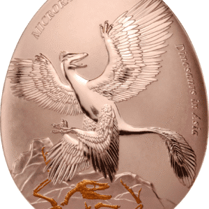 2022 - Samoa 20cents Dinosaurs in Asia 5 Microraptor Gui Curved commemorative coin