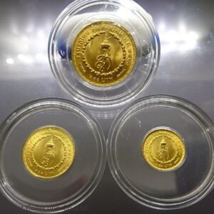 1968 - Gold coin set 150-300-600, Commemorating the Queen's Sirikit 36th Birthday