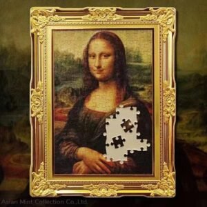 2022 World famous painting jigsaw -Mona Lisa's smile- silver&copper coin