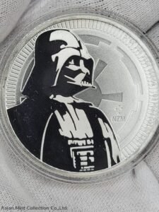 2017 - $2 Star Wars Darth Vader 1 oz .999 Silver BU in Capsule
