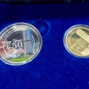 2016 - Malaysia 50th Anniversary of Yayasan Sabah Proof coin Set 2 Silver