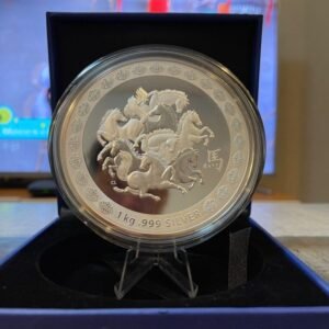 2002 Australia $30 By Royal Australia Mint-RAM Year of the Horse Coin 1-Kilo Silver Proof Coin
