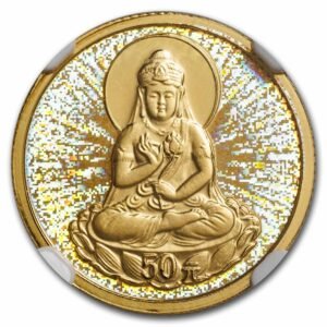 2003 china 1 10 oz gold 50 yuan guanyin pf 70 ngc 62925 obv 1