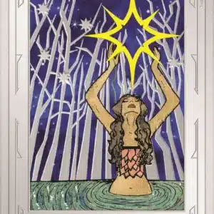 2024 Niue Tarot Card XVII The Star 1oz Silver Colorized Proof Coin GR Reserve Front