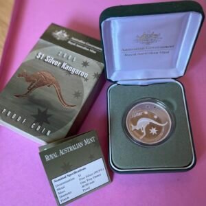 2005 - $1 Silver Kangaroo Proof Coin - Limited Mintage - Royal Australian Mint