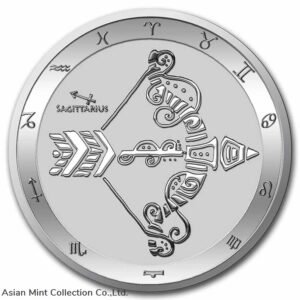 2022 Tokelau 1 oz .999 Silver $5 Zodiac Series: Sagittarius ~~ in Capsule