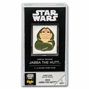 2023 - Niue Star Wars Jabba the Hutt Mega Chibi 2oz Silver Proof Coin