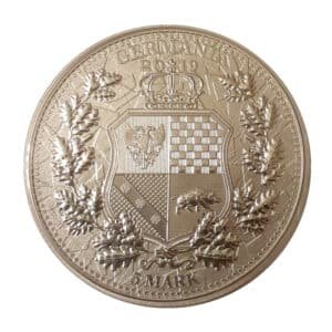2019 - Germania Coin 5 Mark The Allegories 1oz Silver i-color Dark Red