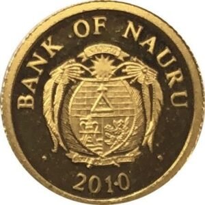 2010 NAURU - $5 IN 9999 GOLD (0.5G), PP - FRENCH GOLD INVESTMENT Rooster