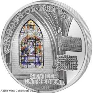 2011 - COOK ISLANDS - 10$ - WINDOWS OF HEAVEN SEVILLA - SILVER PROOF COIN