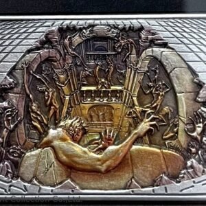 2022 - HELL 3D Pavement Illusions Street Art 1 Oz Silver Niue