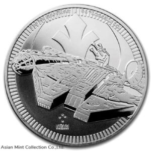 2021 Niue Star Wars Millennium Falcon 1 oz Silver - IN CAPSULE