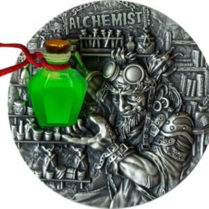 2022 Niue Alchemist 2oz Silver Fluorescent Printed Coin
