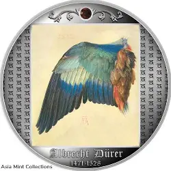 2021 - Wing of a European Roller Albrecht Durer 1/2 oz Silver Coin CFA Cameroon