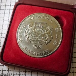 1986 10DOLLARS SINGAPORE DUIT LAMA (NICKEL), UNC