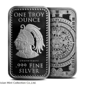1 oz .999 Silver Bullion Bar Aztec Mayan Calendar Tribe