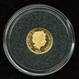2009 - COOK ISLANDS - $5 in 9999 Gold (0.5g), PP - 10 Years Euro Introduction