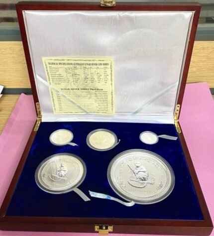 2004 -The Australian Lunar 999 silver coin the Perth Mint 5 coins