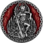 2022 - Mephistopheles Devils and Demons 2 oz Antique finish Silver Coin Cameroon