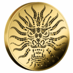 2024 Niue Gold Lunar Year of the Dragon Dot Art Coin 1/25 oz - 32/300 Minted - Image 2