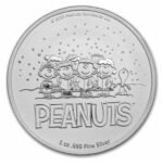 2023 - Peanuts® Snoopy Santa Holding Woodstock Colorized .999 Silver TEP & Velvet Bag - Image 5