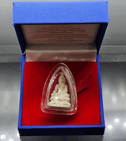 Phra Pairi Pinat, silver, large print, 200th anniversary of King Mongkut, restoration project, ancient site, Wat Makut Kasatriyaram, year 2004, with box, framed, beautiful surface