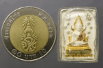 Phra Buddha Chinnarat, rectangular model, Chalerm Phrakiat edition, back S.T., made of 99.99% silver, triple-plated, created by the Sirindhorn Rajavidyalaya Foundation, consecrated at the Phra Buddha Chinnarat Maha Vihara in 1996, with original box. - Image 7