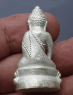 King Taksin the Great bell, made of silver, created by the Srirattanakosin Foundation at Wat Sutharam, Thonburi side, Bangkok, 2003, beautiful code number 123, original case. - Image 3