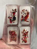 2005 - Cook Island Issued Chinese Theme Color Silver Coin Bar - 1oz x 4 With Solid Display Box