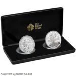 United Kingdom Silver Britannia Core Range - 2 coin set - Proof and Reverse Proof - 2 oz