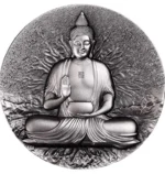 🇺🇸2025 2000 FRANCS BUDDHA CREATOR OF BUDDHISM UHR 2oz SILVER COIN - Image 3