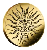 2024 Niue Gold Lunar Year of the Dragon Dot Art Coin 1/25 oz - 32/300 Minted