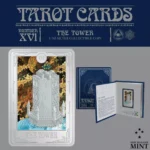 2024 THE TOWER Tarot Cards Number "XVI" 1oz Silver Coin $2 Niue NZ MINT