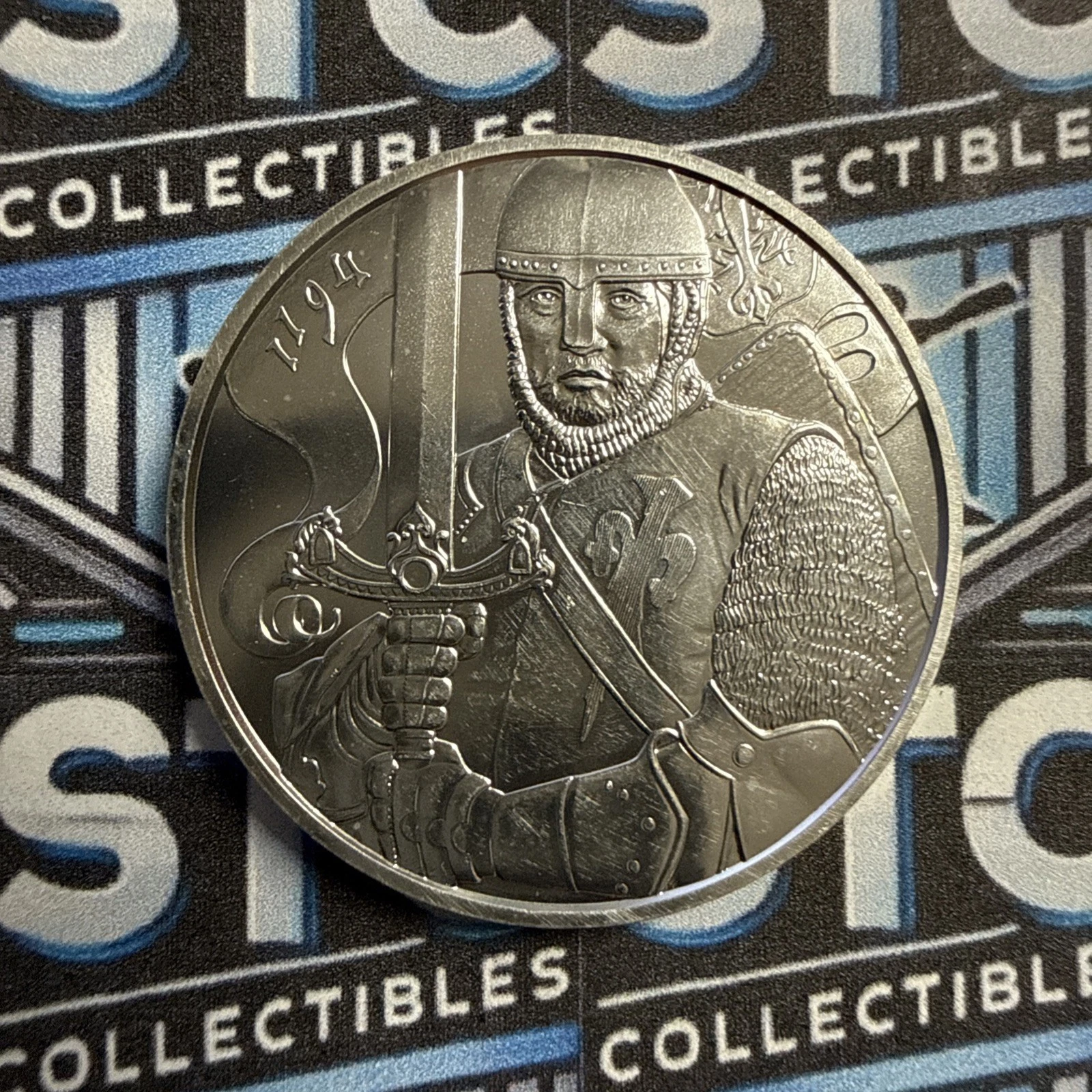 s-l1600 2019 Republik Osterreich Knights Tales 1OS Silver Round .999 Silver Mint 838115 - Image 1