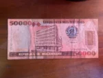 Moçambique Cinquenta Mil Meticais June 16 1993 Paper Currency Note