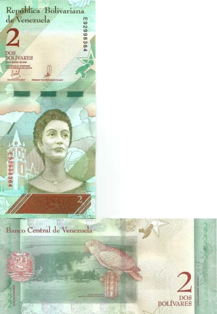 Venezuela 2018 2 bolívares  UNC